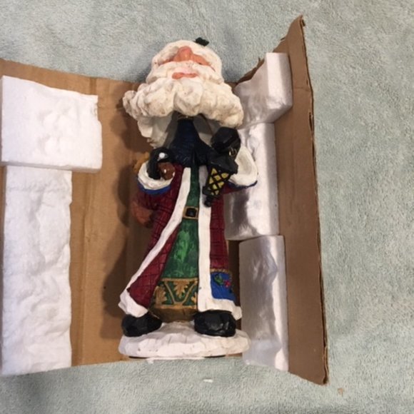 Christmas Santa Bobble Head In Original Box 9" - Picture 6 of 13